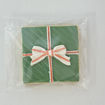 Green-Present-with-red-and-white-bow-Cookie-by- Sweet Traders